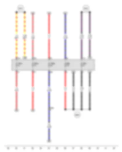 Wiring Diagram  VW GOLF CITY 2008 - Fuse 5 in fuse holder A - Fuse 10 in fuse holder A - Fuse 11 in fuse holder A - Fuse 16 in fuse holder A - Fuse 25 in fuse holder A