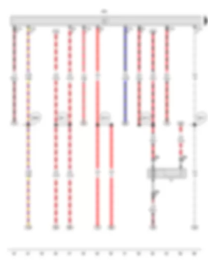 Wiring Diagram  VW GOLF CITY 2008 - Radiator fan control unit - Radiator fan