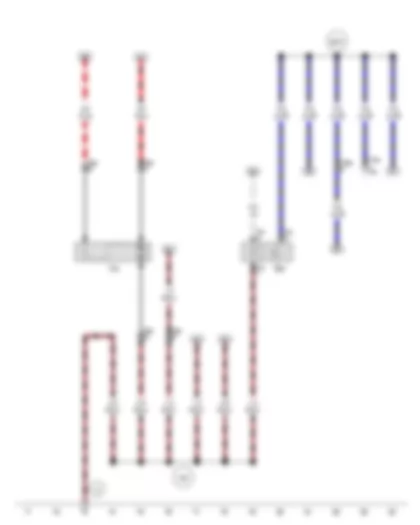 Wiring Diagram  VW GOLF CITY 2008 - High-pressure sender - Radiator fan on right of radiator