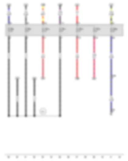 Wiring Diagram  VW GOLF CITY 2008 - Fuse 5 in fuse holder A - Fuse 9 in fuse holder A - Fuse 10 in fuse holder A - Fuse 11 in fuse holder A - Fuse 13 in fuse holder A - Fuse 15 in fuse holder A - Fuse 25 in fuse holder A