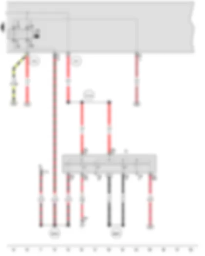 Wiring Diagram  VW GOLF CITY 2008 - Ignition/starter switch - X-contact relief relay