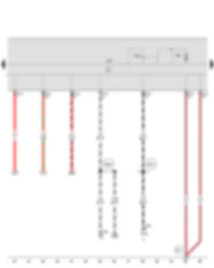 Wiring Diagram  VW GOLF CITY 2010 - ABS return flow pump relay - ABS return flow pump