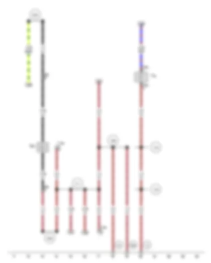 Wiring Diagram  VW GOLF CITY 2010 - Brake fluid level warning contact - Front left brake pad wear sender