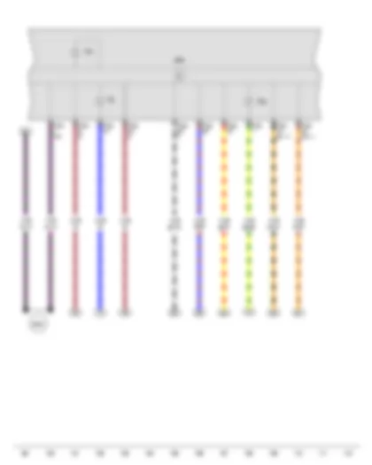 Wiring Diagram  VW GOLF CITY 2010 - Control unit in dash panel insert - Alternator warning lamp - ABS warning lamp