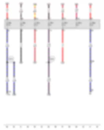 Wiring Diagram  VW GOLF CITY 2010 - Fuse 5 in fuse holder A - Fuse 9 in fuse holder A - Fuse 10 in fuse holder A - Fuse 11 in fuse holder A - Fuse 13 in fuse holder A - Fuse 15 in fuse holder A
