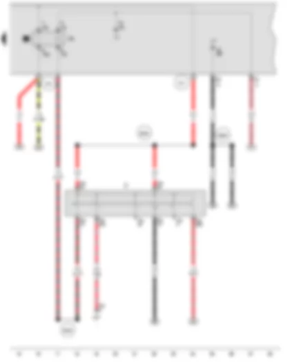 Wiring Diagram  VW GOLF CITY 2010 - Ignition/starter switch - X-contact relief relay