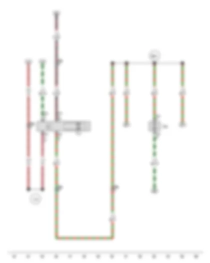 Wiring Diagram  VW GOLF CITY 2010 - Rear window wiper motor - Windscreen and rear window washer pump