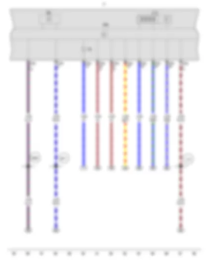 Wiring Diagram  VW GOLF CITY 2010 - Rev. counter - Multifunction indicator - Control unit in dash panel insert - Dash panel insert - Alternator warning lamp