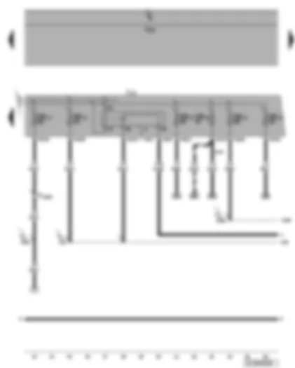 Wiring Diagram  VW GOLF PLUS 2006 - Motronic current supply relay