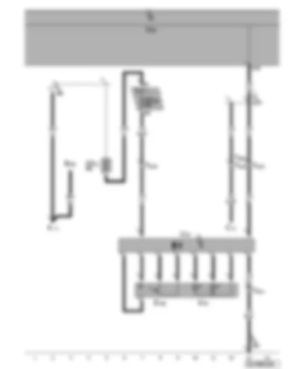 Wiring Diagram  VW GOLF PLUS 2014 - Transformer with socket 12 V -230 V - transformer switch - electric socket warning lamp