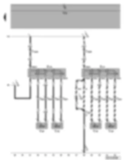 Wiring Diagram  VW GOLF PLUS 2012 - Driver seat lumbar support adjustment - front passenger seat lumbar support adjustment