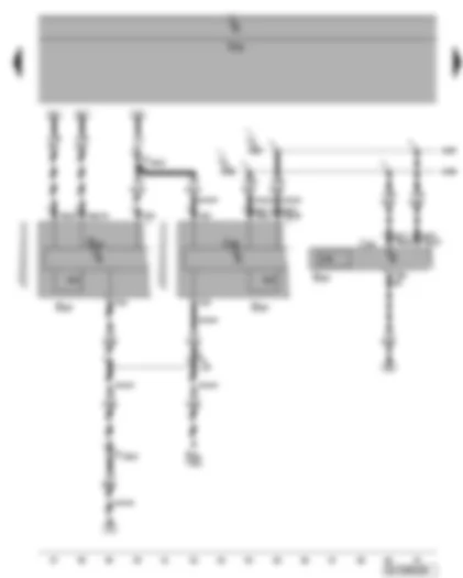 Wiring Diagram  VW GOLF PLUS 2012 - Heater/heat output switch - air conditioning system control unit - Climatronic control unit - instant heating button