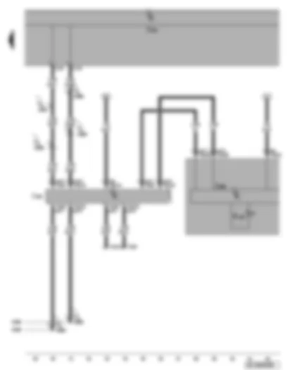 Wiring Diagram  VW GOLF PLUS 2009 - Schalttafeleinsatz - Diagnose-Interface für Datenbus - Anschluß Eigendiagnose - Kontrollleuchte für elektromechanische Servolenkung
