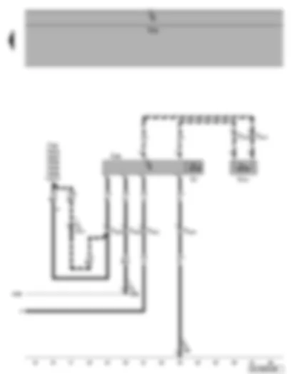 Wiring Diagram  VW GOLF PLUS 2010 - Radiator fan control unit - radiator fan