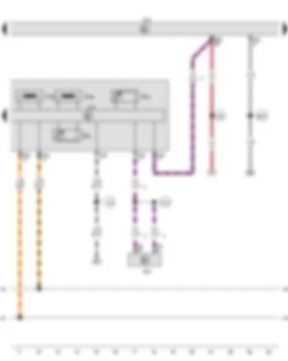 Wiring Diagram  VW GOLF PLUS 2014 - Gearbox oil temperature sender - Gearbox output speed sender - Gearbox output speed sender 2 - Temperature sender in control unit - Mechatronic unit for dual clutch gearbox