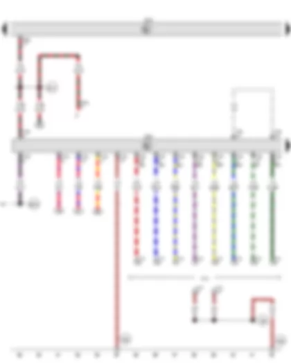 Wiring Diagram  VW GOLF PLUS 2014 - Trailer detector control unit - Trailer socket