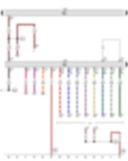 Wiring Diagram  VW GOLF PLUS 2012 - Trailer detector control unit - Trailer socket