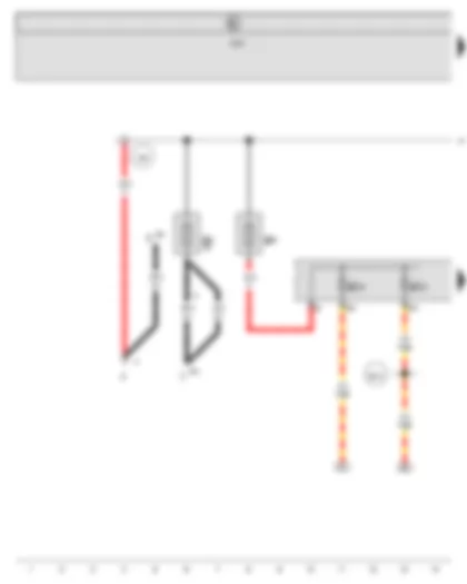 Wiring Diagram  VW GOLF PLUS 2014 - Fuse 1 in fuse holder A - Fuse 5 in fuse holder A - Fuse 20 on fuse holder C - Fuse 49 on fuse holder C