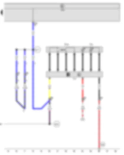 Wiring Diagram  VW GOLF PLUS 2012 - DC/AC converter switch - DC/AC converter with socket - 12 V - 230 V