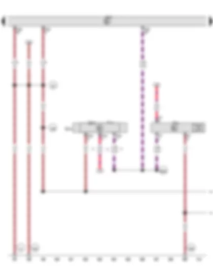 Wiring Diagram  VW GOLF PLUS 2014 - Interior monitoring sensor - Vehicle inclination sender - Alarm horn