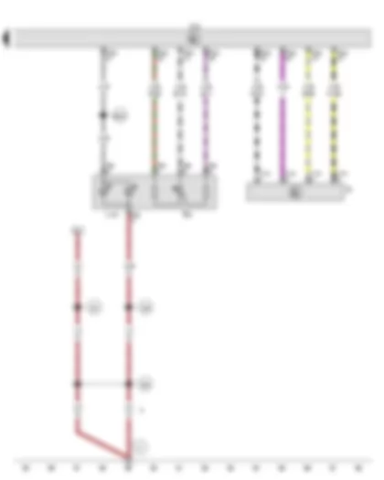 Wiring Diagram  VW GOLF PLUS 2012 - Light switch - Switch and instrument illumination regulator