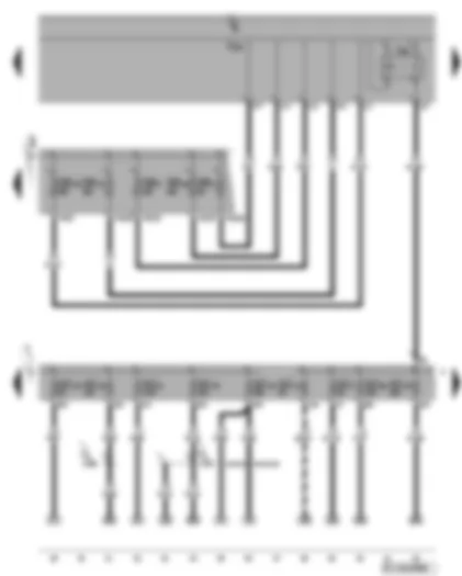 Wiring Diagram  VW GOLF PLUS 2005 - X-contact relief relay - fuses