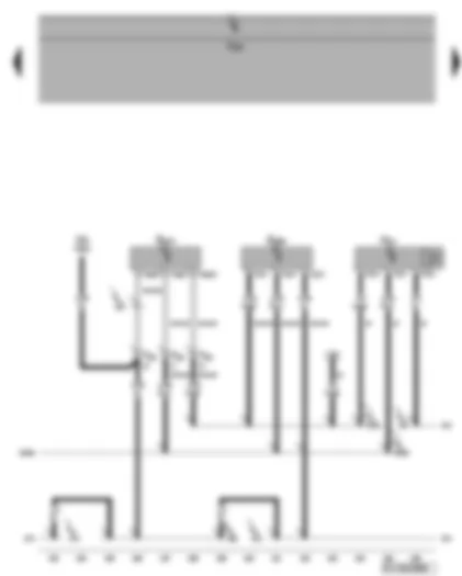 Wiring Diagram  VW GOLF PLUS 2005 - Interior monitoring sensor - vehicle inclination sender - alarm horn