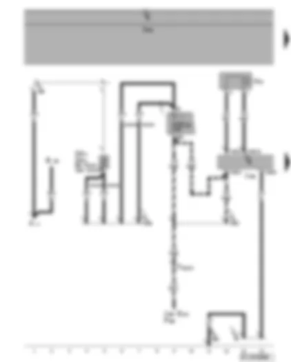 Wiring Diagram  VW GOLF PLUS 2006 - Parking aid control unit - rear parking aid warning buzzer