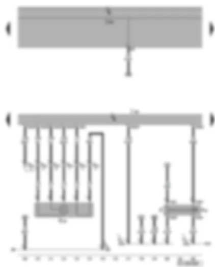 Wiring Diagram  VW GOLF PLUS 2005 - Motronic control unit - lambda probe - brake light switch - brake pedal switch