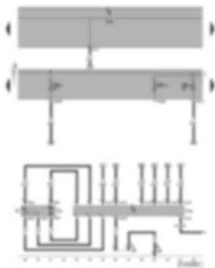 Wiring Diagram  VW GOLF PLUS 2005 - Fuel pump control unit - fuel gauge sender - fuel pump