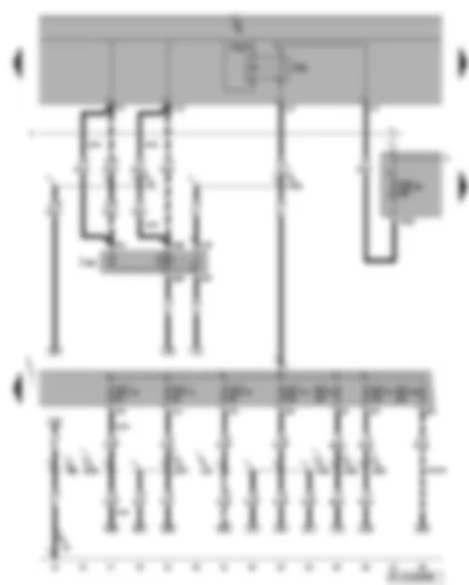 Wiring Diagram  VW GOLF PLUS 2007 - Terminal 50 voltage supply relay - terminal 15 voltage supply relay 2