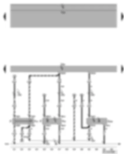 Wiring Diagram  VW GOLF PLUS 2005 - Engine control unit - clutch position sender - brake light switch - brake pedal switch