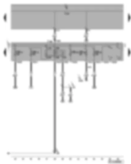 Wiring Diagram  VW GOLF PLUS 2005 - Terminal 50 voltage supply relay