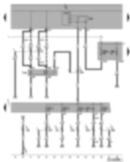 Wiring Diagram  VW GOLF PLUS 2006 - Terminal 50 voltage supply relay - terminal 15 voltage supply relay 2 - fuses