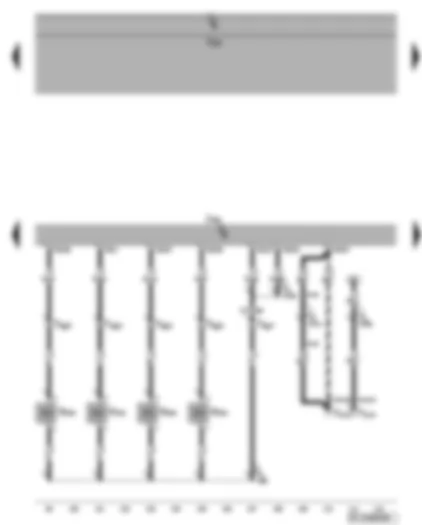 Wiring Diagram  VW GOLF PLUS 2006 - Engine control unit - unit injector valves