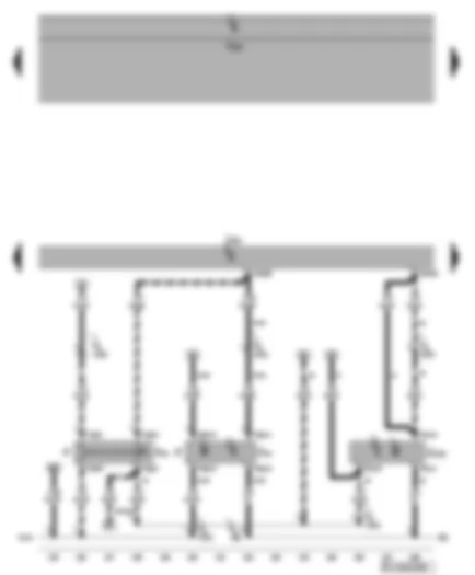 Wiring Diagram  VW GOLF PLUS 2006 - Engine control unit - cutch position sender - brake light switch - brake pedal switch