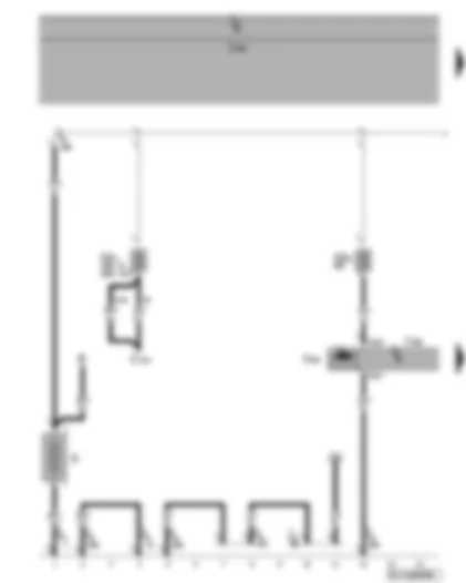 Wiring Diagram  VW GOLF PLUS 2005 - Battery - power steering control unit - electromechanical power steering motor