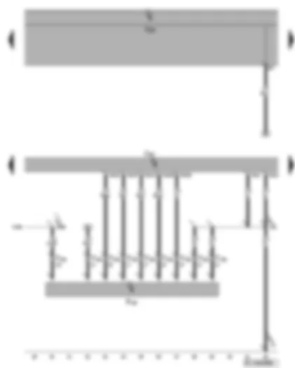 Wiring Diagram  VW GOLF PLUS 2006 - Automatic gearbox control unit - multifunction switch
