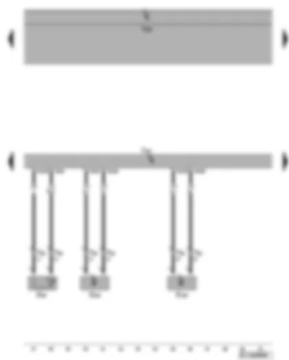 Wiring Diagram  VW GOLF PLUS 2006 - Automatic gearbox control unit - gearbox oil temperature sender - gearbox input and output speed sender