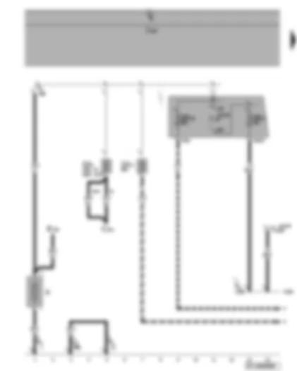 Wiring Diagram  VW GOLF PLUS 2005 - Terminal 30 voltage supply relay - battery