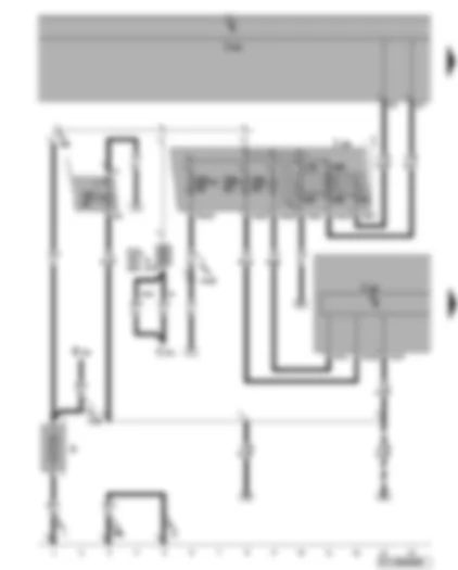 Wiring Diagram  VW GOLF PLUS 2005 - ABS control unit - battery - terminal 15 voltage supply relay