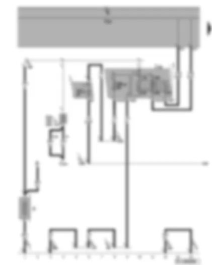 Wiring Diagram  VW GOLF PLUS 2005 - Battery - terminal 15 voltage supply relay