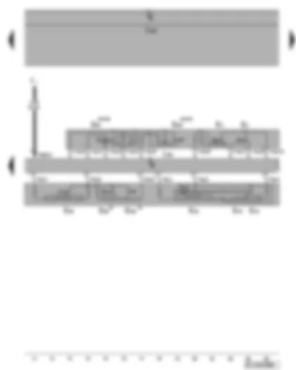 Wiring Diagram  VW GOLF PLUS 2006 - Turn signal switch - headlight dipper and flasher switch - windscreen wiper switch - windscreen washer pump switch - CCS switch - multifunction display call-up button