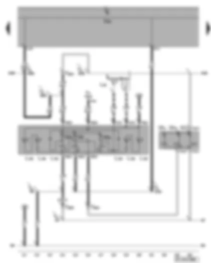 Wiring Diagram  VW GOLF PLUS 2006 - Front interior light - reading lights - rear interior light
