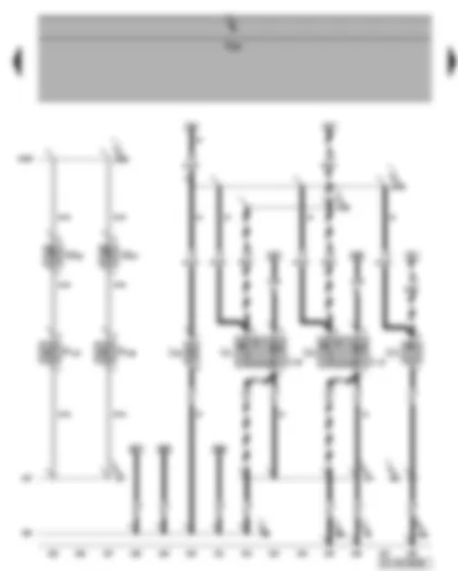Wiring Diagram  VW GOLF PLUS 2006 - Driver vanity mirror contact switch - cigarette lighter - 12 V socket