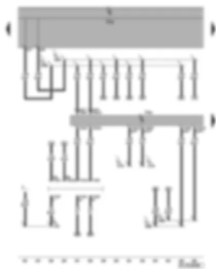 Wiring Diagram  VW GOLF PLUS 2006 - Data bus diagnosis interface - self-diagnosis connection