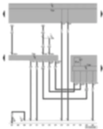 Wiring Diagram  VW GOLF PLUS 2006 - Data bus diagnostic interface - dash panel insert - bonnet open warning lamp
