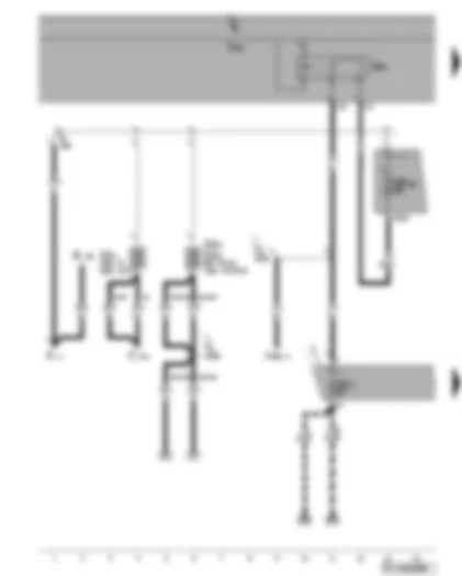 Wiring Diagram  VW GOLF PLUS 2006 - Terminal 15 voltage supply relay 2 - fuses