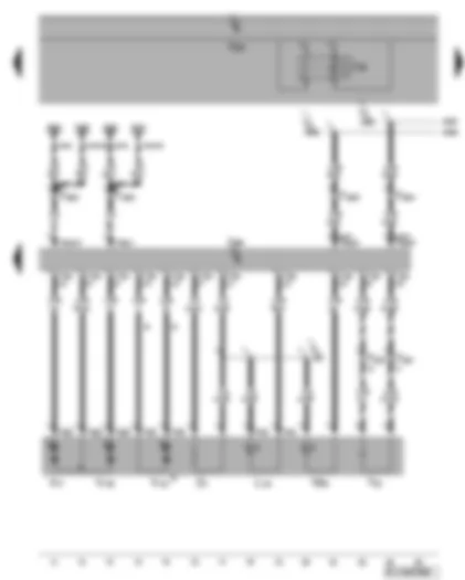 Wiring Diagram  VW GOLF PLUS 2006 - Driver door control unit - driver side mirror adjustment motor and and folding mirror - heated exterior mirror relay - driver side entry light in exterior mirror and turn signal