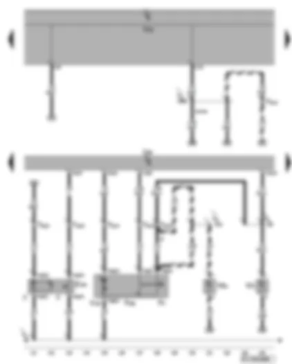 Wiring Diagram  VW GOLF PLUS 2006 - Convenience system central control unit - rear lid release - rear lid lock unit - luggage compartment light